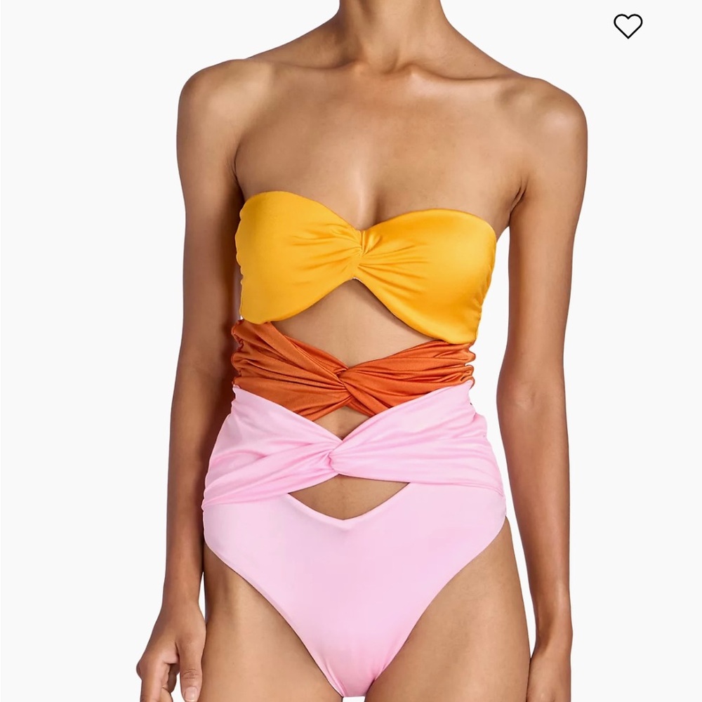 Gianbatista Valli one piece swimsuit 3 col: pink/red gold/orange size 36/00/xxs